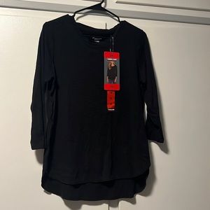 Black Kirkland Signature Ladies’ Cotton Slub Tee